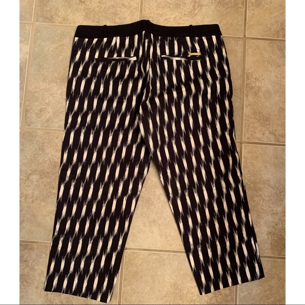 Navy & White Patterned Pants - image 3